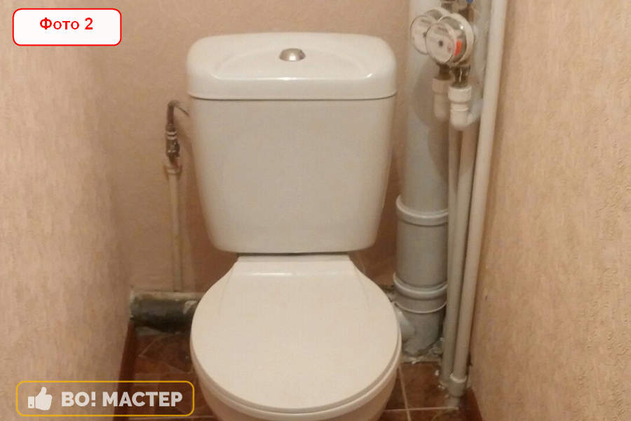Отделка стен, установка нового унитаза