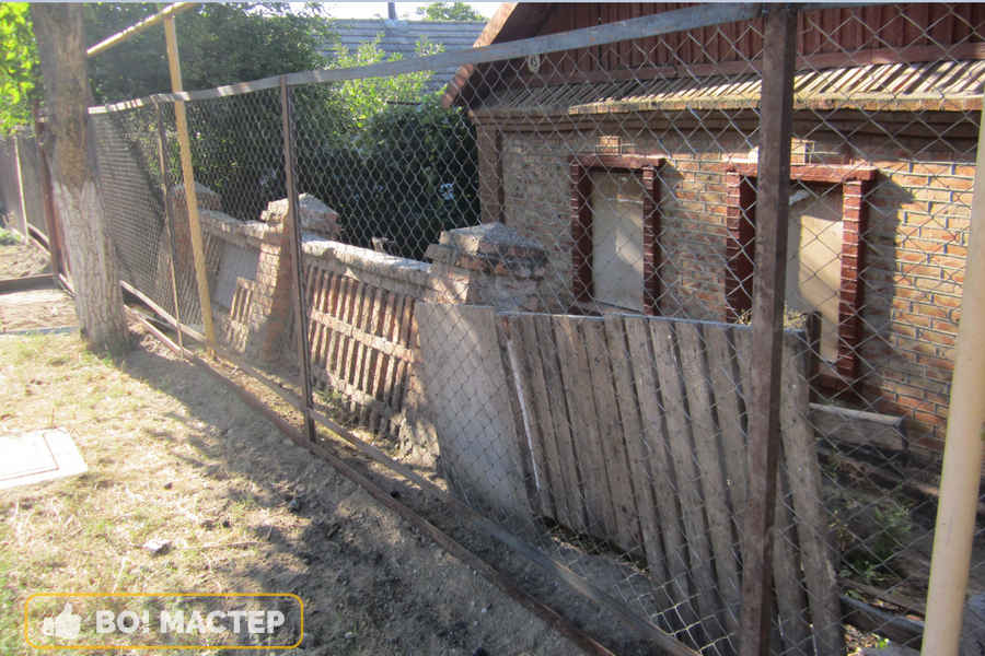 Забор из сетки рабица