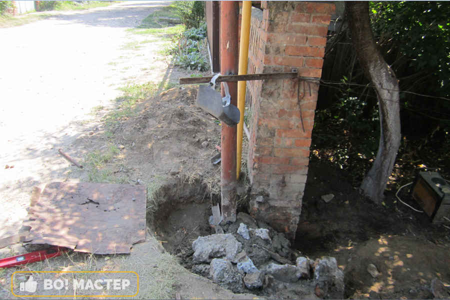 Фундамент для столба
