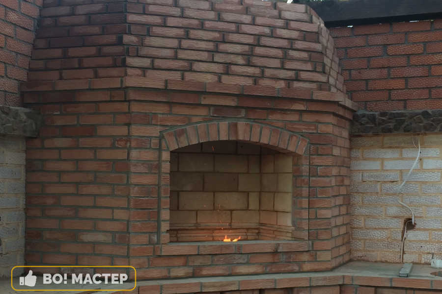 Центральная часть, камин